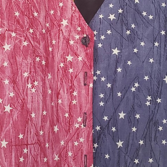 Vintage Stars and Stripes Vest Saddle River M - Picture 2 of 5